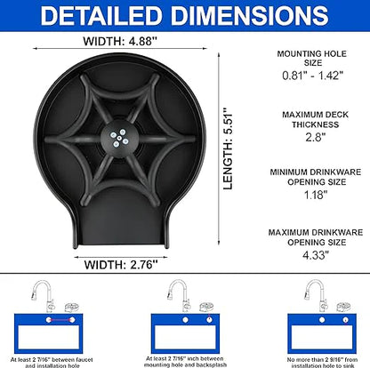 Kitchen Sink Glass Rinser