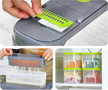 Multifunctional Kitchen Gadget: Vegetable Chopper, Fruit Slicer, and Grater