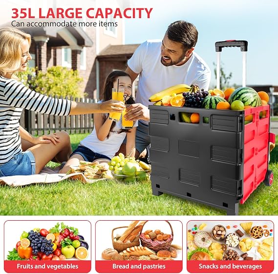 35L Foldable Trolley Cart 🛒📦