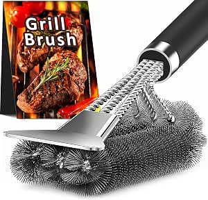 Heavy Duty BBQ Grill Brush & Scraper 🔥🍖