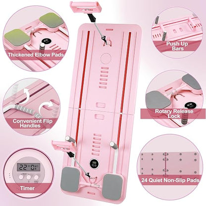 EPHESPORT Foldable Pilates Reformer Board 🧘‍♀️💪✨