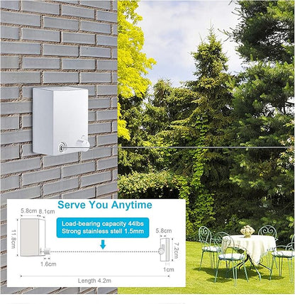 4.2M Retractable Clothes Drying Rack – Adjustable Indoor & Outdoor Line