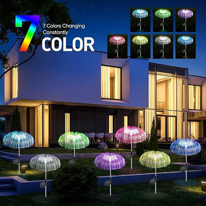 Solar Jellyfish Garden Lights – 2PCS Color-Changing LED Decor 🌈✨