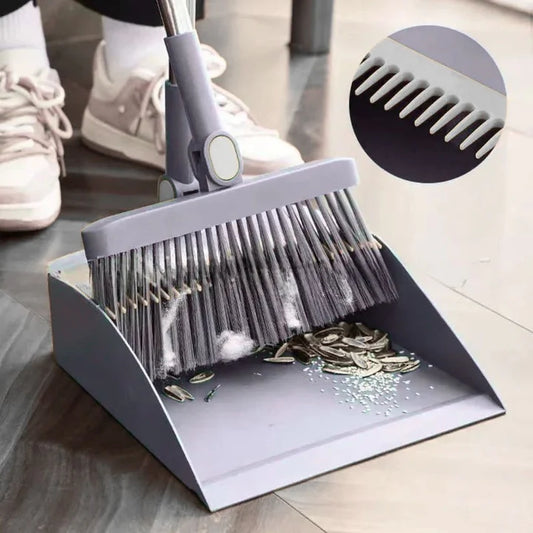 4 in 1 Broom and Dustpan Set