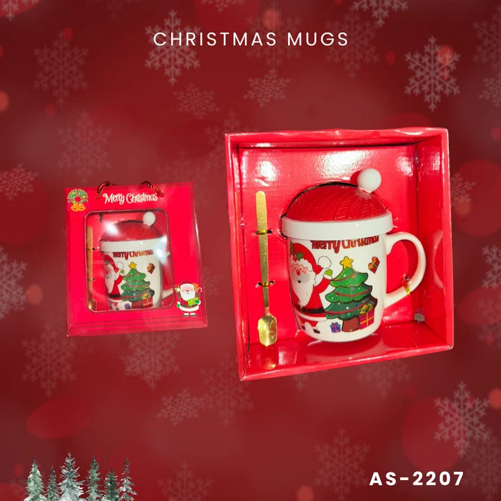 Christmas mug with free spoon 2206-2207