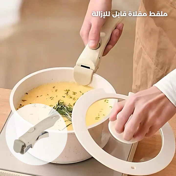 Detachable and Removable Handle for Cookware