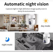 V380 PRO E27 360 Degree LED Light 1080P Wireless Panoramic Home Security WiFi Camera