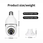 V380 PRO E27 360 Degree LED Light 1080P Wireless Panoramic Home Security WiFi Camera