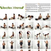 Revoflex Xtreme Abs Abdominal Exercise Wheel Body Strength Training Roller