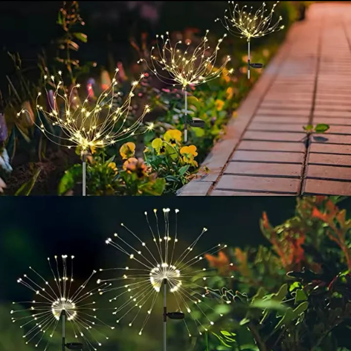 Starbust Adjustable Solar Powered Garden Firework Lights