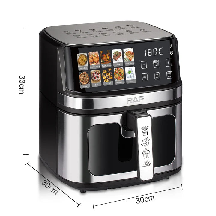 RAF 1700W 8 Liter Touch Screen Air Fryer