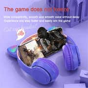 Cat Ears Bluetooth Wireless Headphone With Mic