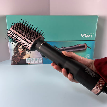 VGR Rotating Hot Air Brush Comb V494 - Black