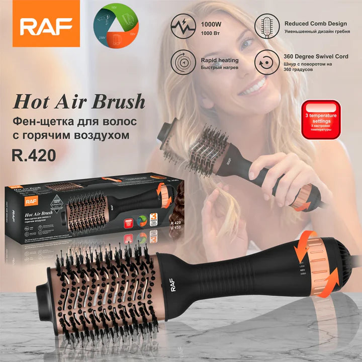 RAF 1000W Ionic Hot Air Brush