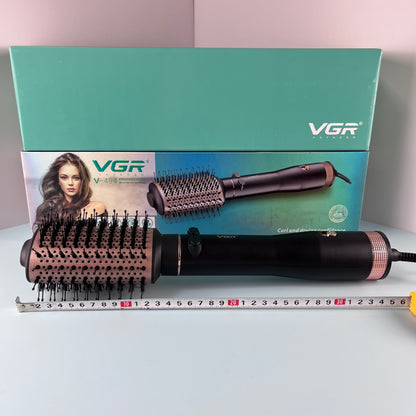VGR Rotating Hot Air Brush Comb V494 - Black