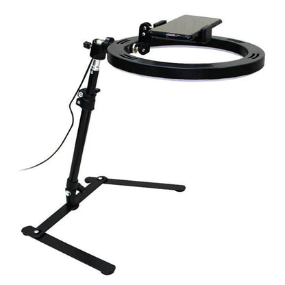 10-Inch Overhead Ring Light for Live Streaming & Video – Dimmable LED with Adjustable Color Temperature