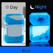 Luminous quicksand fluorescent gas lighter