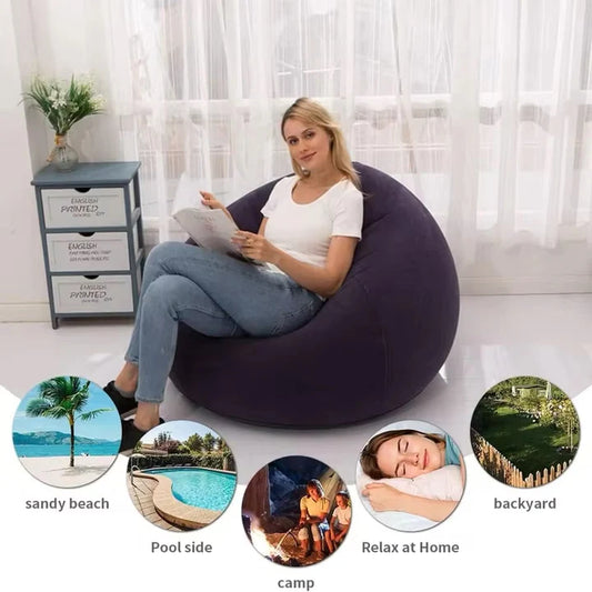New Inflatable Flocking Sofa