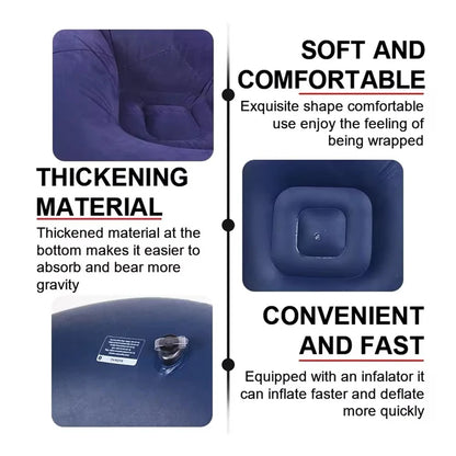New Inflatable Flocking Sofa