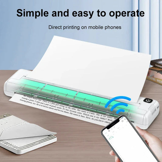 Portable A4 Bluetooth Thermal Printer 🖨️📱