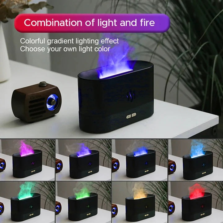 Colorful Flame Diffuser Humidifier