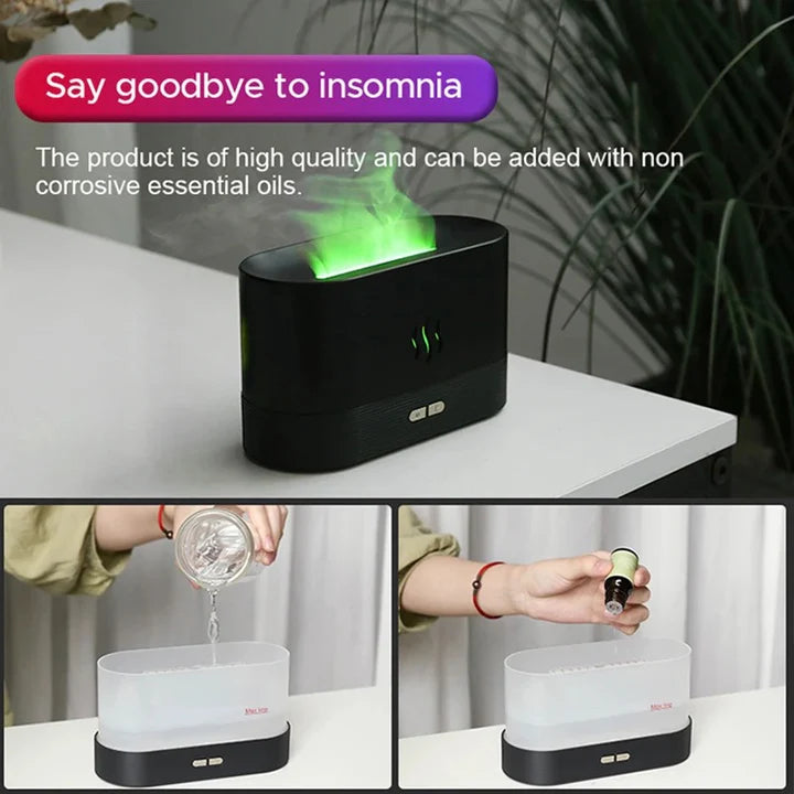 Colorful Flame Diffuser Humidifier