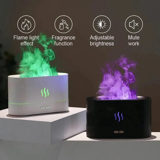 Colorful Flame Diffuser Humidifier