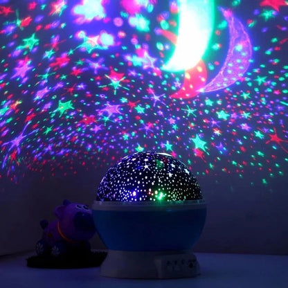 LED Baby Night Light Moon Star Projector 360 Degree Rotation