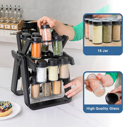 Rotatable Spice Rack Set