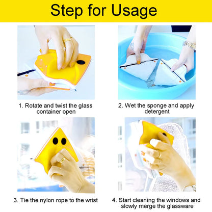 Double Sided Window Glass Cleaner