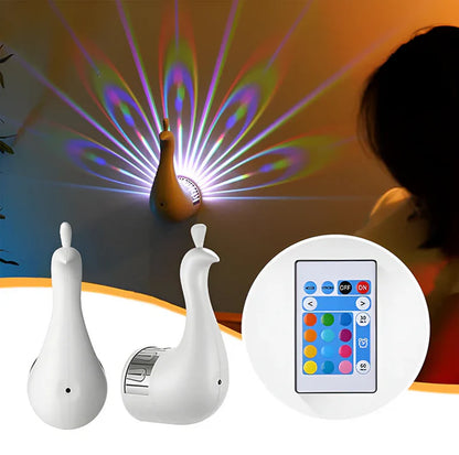 Peacock Projection Lamp