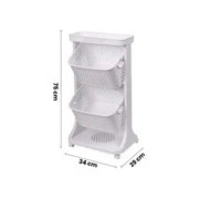 Portable Stackable Storage Baskets 2 Layer