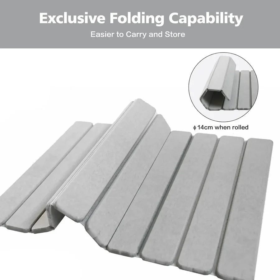 Luxury Foldable Stone Drying Mat Anti Slip Bathroom/Kitchen