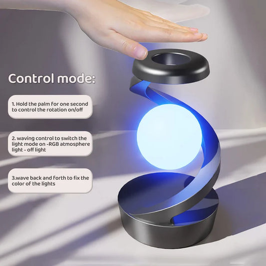 LED 360° Spiral Rotating Desk Lamp with Wireless Charger