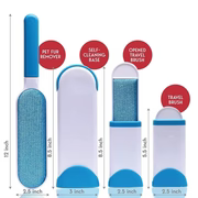 Pet Hair Remover Brush for Dogs and Cats with Efficient Double-Sided Self Cleaning Base, Animal Hair Removal Tool