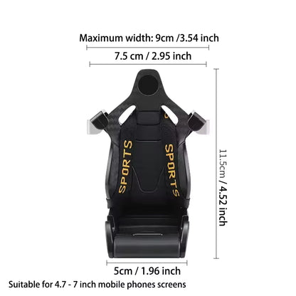 Carbon Fiber Sports Car Seat Phone Holder