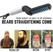 10W Electric Beard Hair Straightener With Ceramic Heating Plate