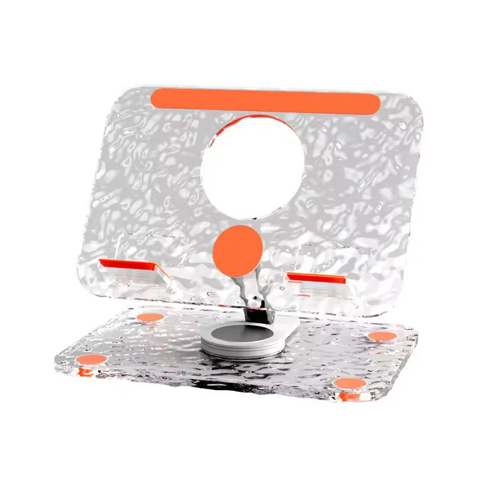 Foldable Tablet Stand for iPad Pro, Portable Stand, 360° Rotation, Acrylic Desktop Stand, Samsung Tablet, Laptop Stand.