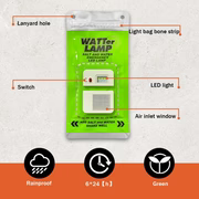 Portable Salt Water LED Lamp for Camping, Hiking & Emergencies.