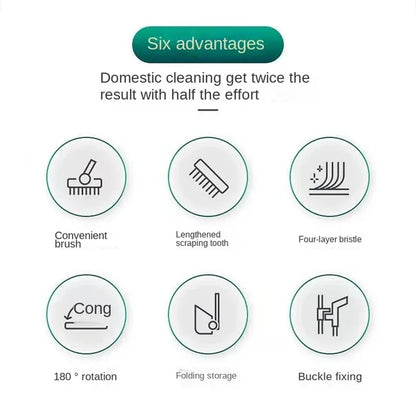 4 in 1 Broom and Dustpan Set