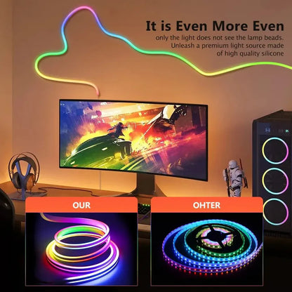 LED Strip Lights Neon Rope Light with Music