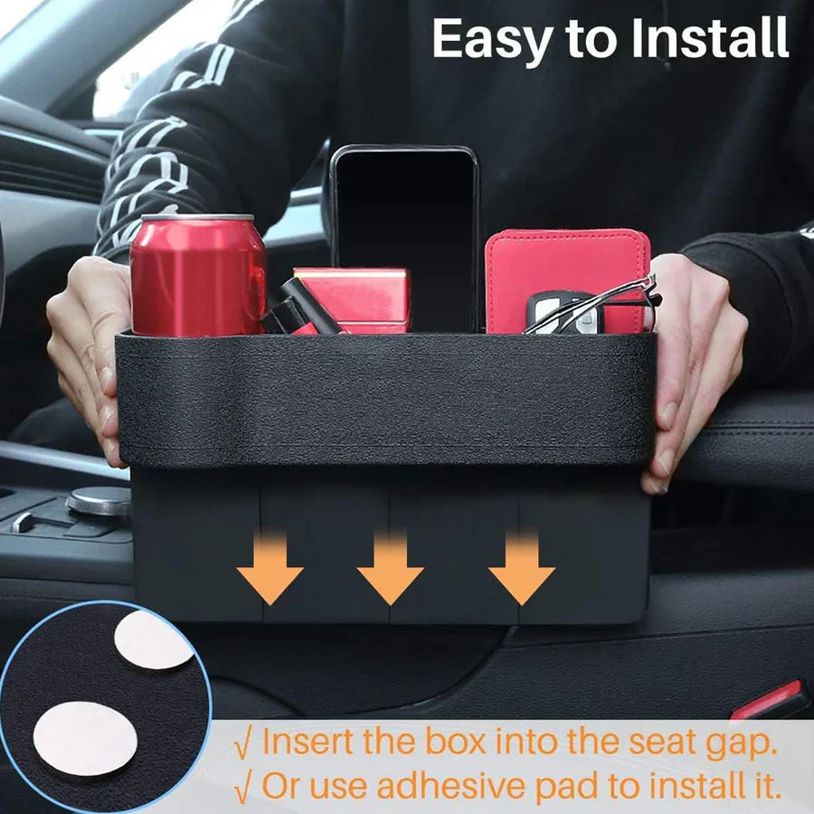 2 PCS Car Seat Organiser with Cup Holder