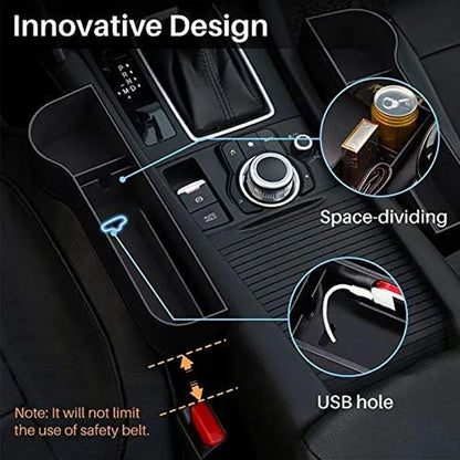 2 PCS Car Seat Organiser with Cup Holder