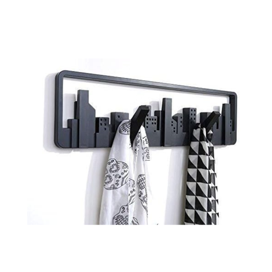 Wall-Mounted Coat Rack with Hooks