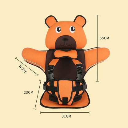 Child Baby Car Protection Cushion Seat Bear