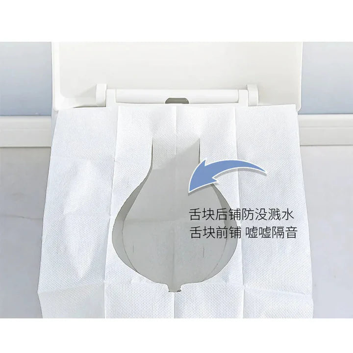 10 Pcs Disposable Anti-bacterial Toilet Paper