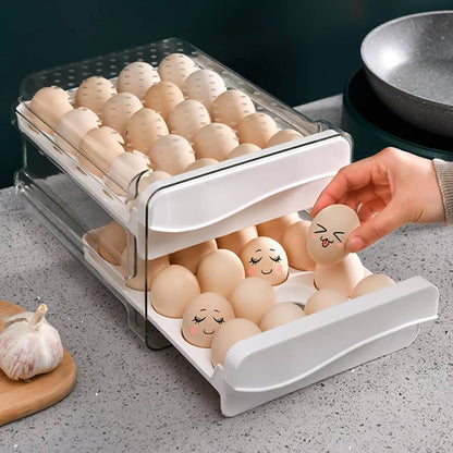 60-Egg Refrigerator Storage Container – BPA-Free Organizer