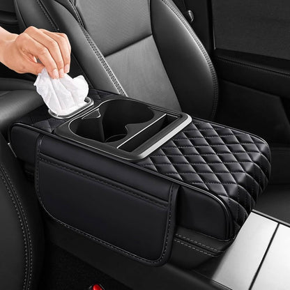 Car Seat Organizer with Cup Holder – Center Console Storage