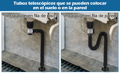 Flexible Kitchen Sink Drain Pipe – Universal Sealed Drain Hose