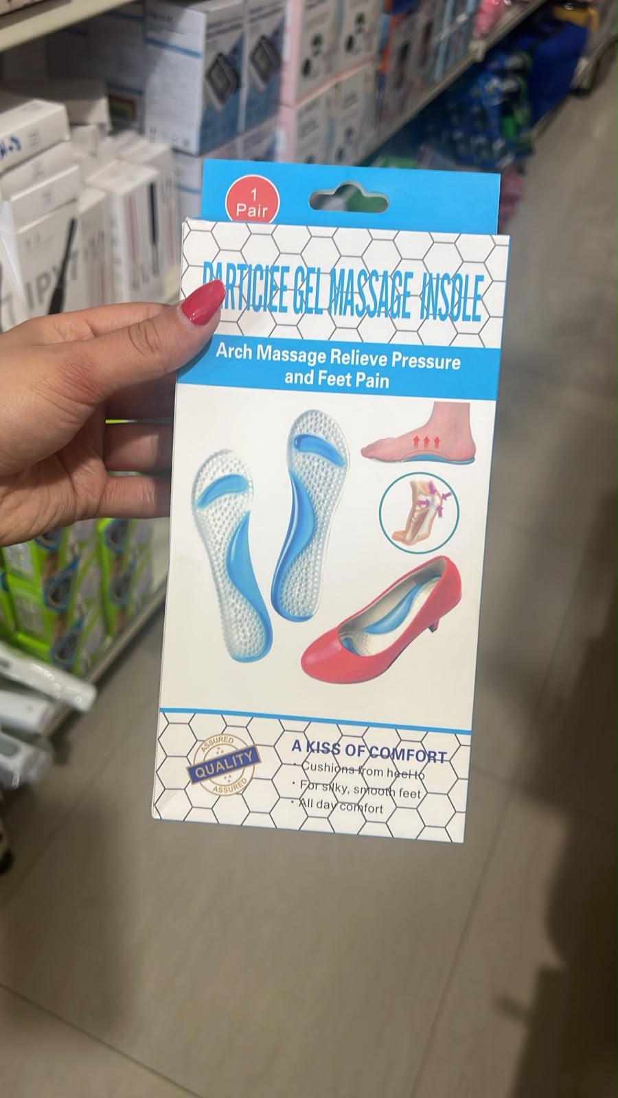 Gel High Heel Insoles – Arch Support & Heel Cushion